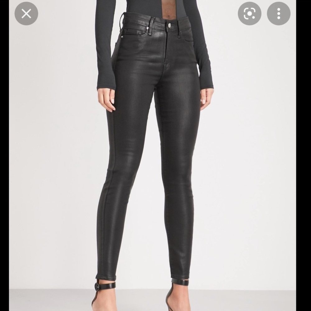 Goldsign Skinny Waxed Jeans